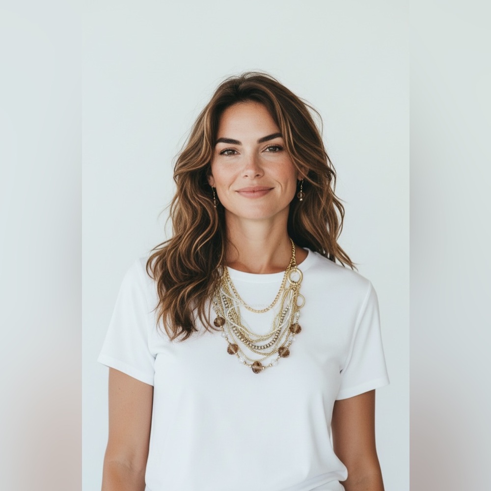 Cute Gold Layered Necklace